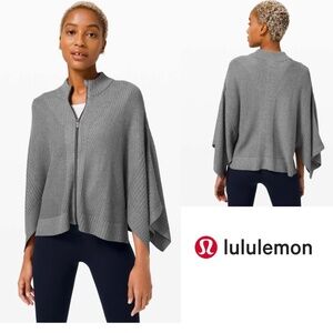 Like New Lululemon Softer Still Zip Wrap Cashlu™ Fabric Asphalt  Grey Size XS/S